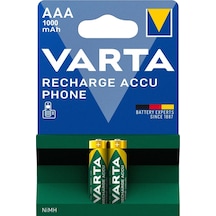 Varta Şarjlı AAA 1000 mAh İnce Pil 2 Adet