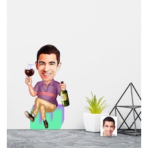 Kişiye Özel Bay Karikatürlü Duvar Sticker 50X70CM 2