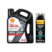 Shell Helix Essentıal Drıve Ect Dpf 5W-30 Motor Yağı 4 L + Lastik Tamir Kiti 400 ML