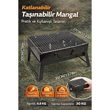 Makamp Mangal Taşınabilir 35 Cm Makamp-035a Siyah