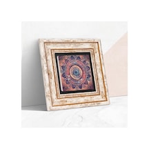 Mandala Taş Duvar Tablosu - Çerçeveli Taş Tablo - Dekoratif Duvar Sanatı - Modern Ev Ve Ofis Duvar Dekoru T1-226