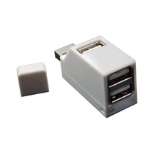 Beyaz 3 Port Usb Hub Mini Usb3.0 Yüksek Hızlı Hub Splitter Kutusu Pc Laptop İçin U Disk Kart Okuyucu Cep Telefonu İçin