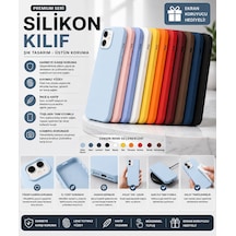 İphone 13 Uyumlu Premium Lansman Silikon Telefon Kılıfı Mor