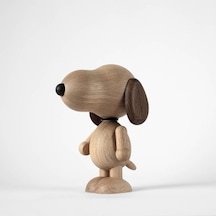 Boyhood Peanuts X Snoopy El Yapımı Doğal Füme Meşe Nostaljik Biblo Mıknatıslı Eklemli Ahşap Oyuncak