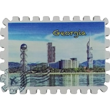 Gürcistan Temalı Pul Magnet