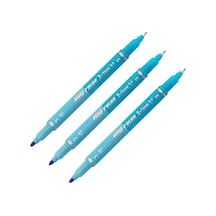 My Color 2 Duo Çift Uçlu Gök Mavisi 0.3/0.7 210773 3'lü