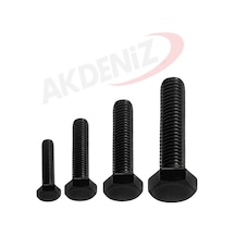 Akdeniz Dın933 M8 18 Mm Siyah Cıvata 2000 Adet