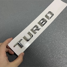 Turbo Krom Bagaj Yazısı Arması Logosu 3m 3d Abs Mercedes 613