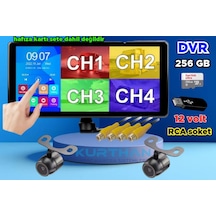 Dvr Ekran Ve 2 Ad 1080p Ahd 150'' Lens Kelebek Kamera 12 V