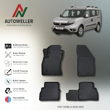 Fiat Doblo 2015-2022 Uyumlu Havuzlu Oto Paspas Combi