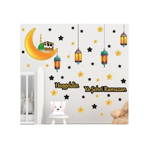 Ramazan Temalı Sticker Ramazan Ayı Cam Duvar Süsleri Dini Sticker Diğer