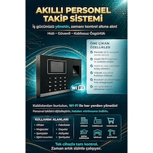 Kablosuz Wifi Parmak İzi Kartlı Okuyucu Personel Takip -maaş Puantaj Giriş Çıkış Yazılımı
