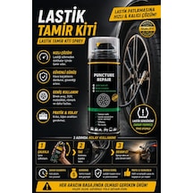 Lastik Tamir Kiti Spreyi Patlak Lastik Onarım Ve Şişirme Lastik Basınç Sensörü Uyumlu 450 Ml