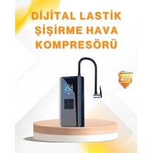 Mey İthalat Led Fenerli Ve Sos Işıklı Çok Fonksiyonlu Hava Kompresörü