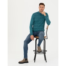 Pierre Cardin Erkek Petrol Triko Kazak 50278099-vr102 Petrol