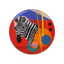 Porland Wild Life Zebra Düz Tabak  28cm