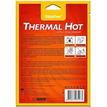 Stopever Thermal Hot Sıcak Terapi Flasteri - 6'lı Paket Kas Ve Bel Ağrılarını Hafifletmeye Yardımcı 8 Saat Etkili Isı Terapisi İlaç İçermez 12 Adet 6x2