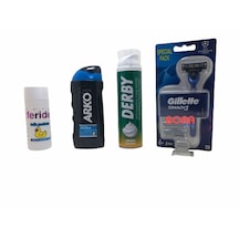 Bora Asker Malzeme Traş Set Gillette Mach 3 Bedelli