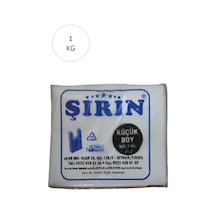 Beyaz Kalın Atlet Poşet Küçük Boy 25x45 Cm 1 Kg 1 Paket Takriben 110 Adet