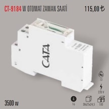 Cata Ct-9184 W Otomat Sigorta Tipi Zaman Saati 3500 W