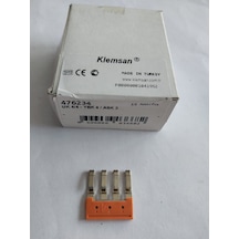Klemsan 4mm2 pratik yay baskılı ray klemens için 4'LÜ üst köprü.