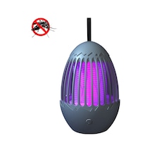 L01 Elektrik Şoklu Sivrisinek Öldürücü Usb Gece Lambası Gri