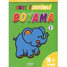 '+3 Yaş Renkli Sevimli Boyama - 1 (Pinokyo Yayınları)