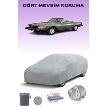 Gri Mercedes Sl R107 1971 - 1989 Araba Brandası, Oto Örtüsü, Araba Çadırı Gri