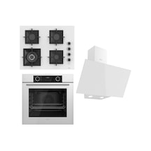 Ferre Flameart SC Serisi SC406-WFA  -  XE63CB  - D078 Beyaz Ankastre Set