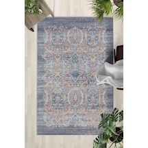 Kaymaz Taban Yıkanabilir Halı Mutfak, Salon, Yatak Odası İçin Modern Dijital Baskı Halı Slnhalı44 - 133 Çok Renkli