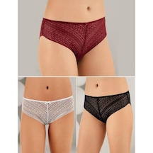 6 Lı Paket Şahinler Bayan Lez Dantelli Bikini Külot B3086