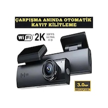 Araç İçi Kamera 1080p Çözünürlük 1.2 İnç Ekran Wifi Destekli Gece Görüşlü Lityum-iyon