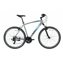Bisan Trx 8100 Cıty Erkek Şehir Bisikleti 52cm V 28 Jant 21 Vites Açık Metal Gri Yeşil Beyaz - 28