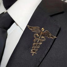 Gümüş Melek Kanatları Broş Moda Retro Erkekler Rozeti Yaka Pin Yüksek Kaliteli Alaşım Yılan Broş Giyim Aksesuarları Hediyeler Gümüş