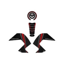 GP Kompozit Yamaha MT-07 Tracer 2016-2019 Uyumlu Tank Pad Seti Kırmızı