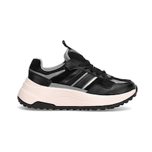 Lufian 122230033 Martina Kadın Hakiki Deri Klasik Sneaker Siyah Siyah