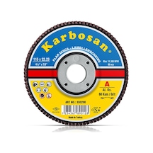 Karbosan 982970 Flap Disk Konik Ao Kırmızı 115X22 40 Kum 10 Adet