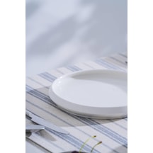 Acar Jea-07395 Rumi 4 Adet Porselen Yuvarlak Servis Tabak 20 Cm Beyaz