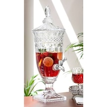 Cam Sebil, Şerbetlik, Limonatalık 3 Litre Şeffaf