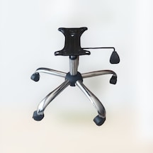 Sandofis Konik Krom Ayaklı Çalışma Koltuğu Komple Set
