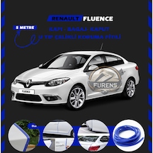Renault Fluence Oto Araç Kapı Koruma Fitili 5metre Parlak Mavi Renk