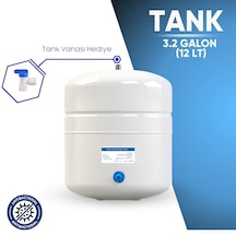 Su Arıtma Cihazı 12 Lt. 3,2 Galon Paslanmaz Metal Tank + Vana