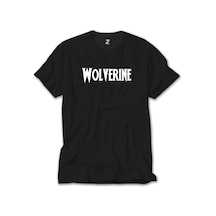 Wolverine Text White Siyah Tişört Siyah