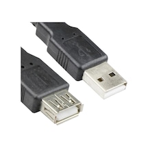 Vcom Cu202-b-1.8 Siyah 1.8mt Usb 2.0 Uzatma Kablosu Kdo