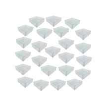 Şeffaf Asetat Kutu 50 Adet 9x9x5 Cm