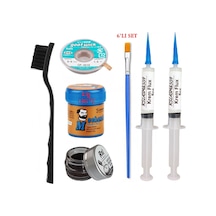 Krem Lehim Mchanc 138 C 42gr Havya Uç Temizleyici Flux Lehim Toplama Cp-3515 Lehim Emme Teli 2fırça Seti03