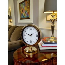 River World Masa Saati Gold Metal 25 Cm X 20 Cm Touch Gold Çok Renkli 94011282