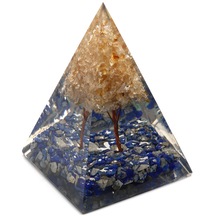Sitrin - Lapis Lazuli Taşından Orgonit Piramit