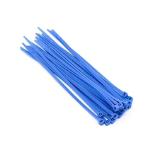 150x3,6 Mavi Kablo Bağı Cırt Plastik Kelepçe 50 Adet