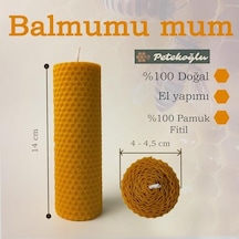 Doğal Balmumu Mum Yılbaşı Ve Yeni Yıl Hediye Seti El Yapımı 3'lü Dekoratif Mum, Kırmızı Çiçekli Jüt Ku Çok Renkli